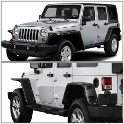 Nadkola szerokość Snakeman 4WD przód 18 cm tył 14,5 cm Jeep Wrangler JK